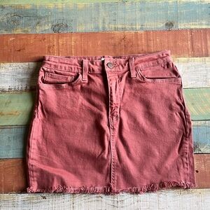 Rusted Pink Mini Skirt